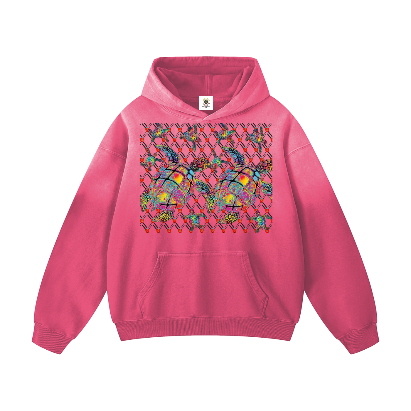 Tortues colorées HW Oversized Hoodie