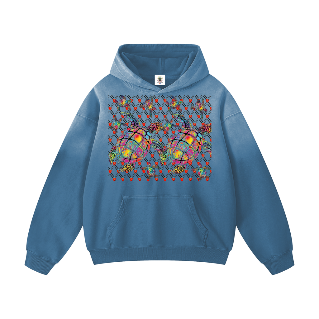 Tortues colorées HW Oversized Hoodie
