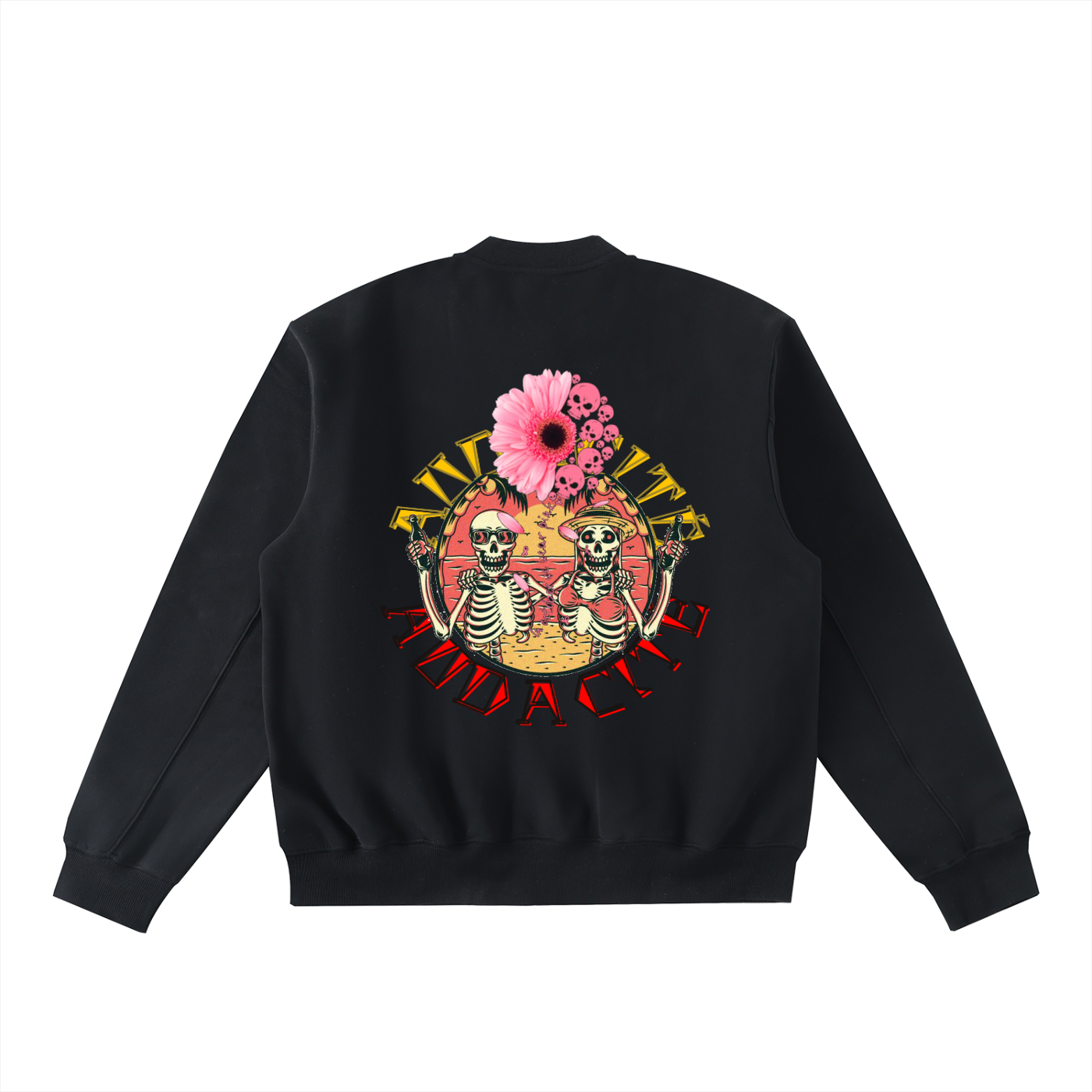 Essential Zip-Up Fleeced Varsity Jacket