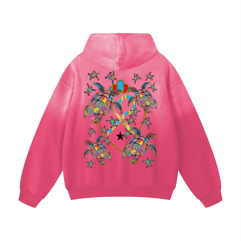 Tortues colorées HW Oversized Hoodie